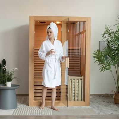 OEM Indoor 2 نفره اتاق سونای بخار چوبی با اجاق گاز 3KW