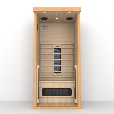 Home Indoor چوبی شوکران 1 نفره اتاق سونا مادون قرمز 1350W