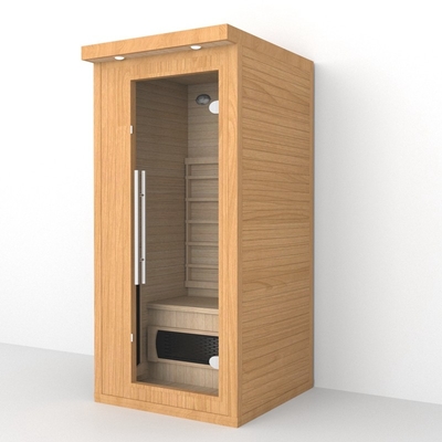 Home Indoor چوبی شوکران 1 نفره اتاق سونا مادون قرمز 1350W