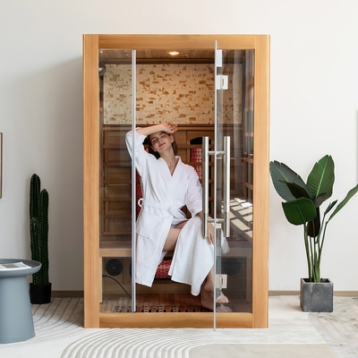 Factory Supplier Loxury Relax Wooden Far Infrared Souna Room for 2 person