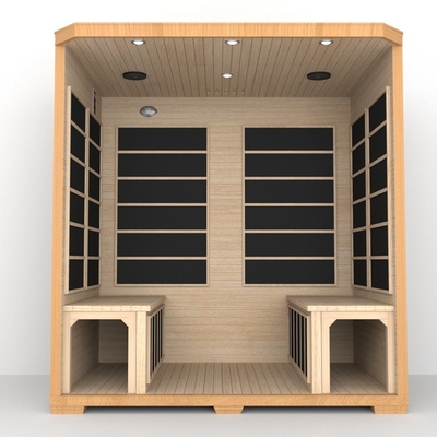 Smartmak Low Emf Near Infrared Sauna 4 نفره سونا مادون قرمز سدر قرمز