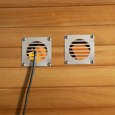 پنل کنترل صفحه لمسی 6KW بخار گرم کننده هیملاک / سدر قرمز اتاق سونا بخار با نور LED