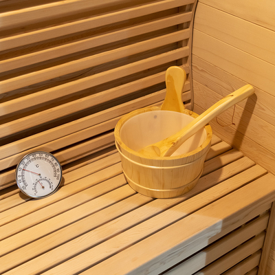 15~90.C هیملاک / سدر قرمز اتاق سونا بخار با 0-99 دقیقه تایمر و ولتاژ 220 ولت