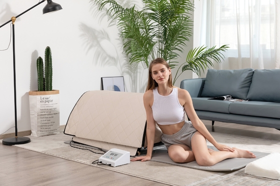 3 منطقه گرمایش کم EMF سونا مادون قرمز Dome Health Care 1300W سونای گنبد صنوبر