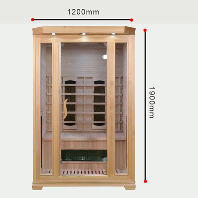 Canadian Hemlock Cedar Wooden Home Souna Room 2 person Drry Steam Far Infrared