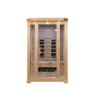Canadian Hemlock Cedar Wooden Home Souna Room 2 person Drry Steam Far Infrared