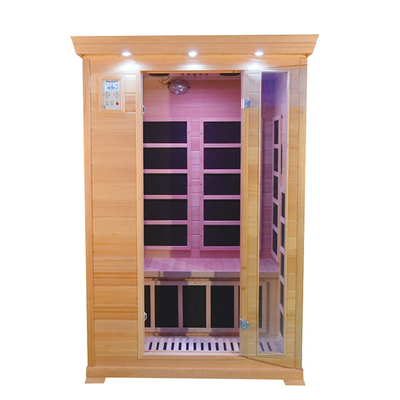 اتاق سونا کابین مادون قرمز دو نفره چوب سدر قرمز کانادایی 1350 وات