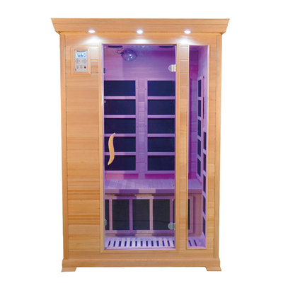 اتاق سونا کابین مادون قرمز دو نفره چوب سدر قرمز کانادایی 1350 وات