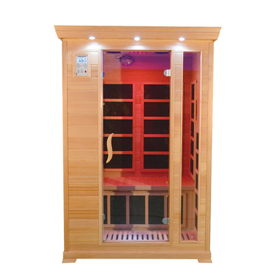 اتاق سونا کابین مادون قرمز دو نفره چوب سدر قرمز کانادایی 1350 وات