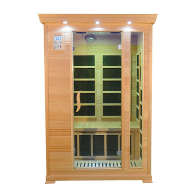 اتاق سونا کابین مادون قرمز دو نفره چوب سدر قرمز کانادایی 1350 وات