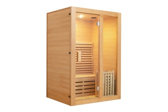 کابین حمام بخار چوبی اتاق سونای بخار یک نفره سدر کانادایی 3 کیلو وات