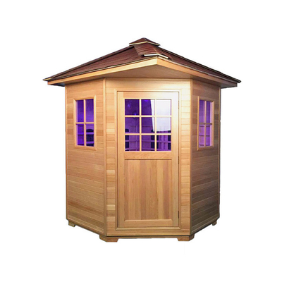 ETL Backyard Indoor Outdoor Dry Souna اتاق بخار 4 نفره