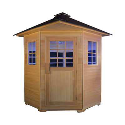 ETL Backyard Indoor Outdoor Dry Souna اتاق بخار 4 نفره
