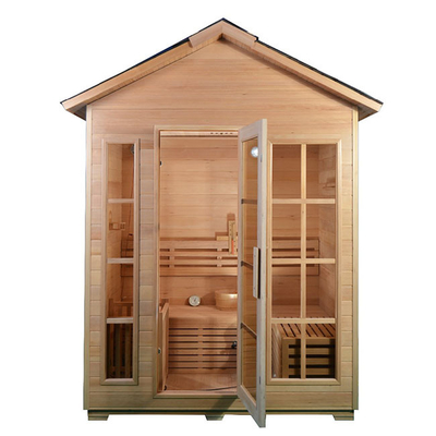 سونای 6 نفره Redwood Cedar Modern Souna Outdoor Wet Dry Souna Wood