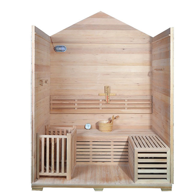 سونای 6 نفره Redwood Cedar Modern Souna Outdoor Wet Dry Souna Wood